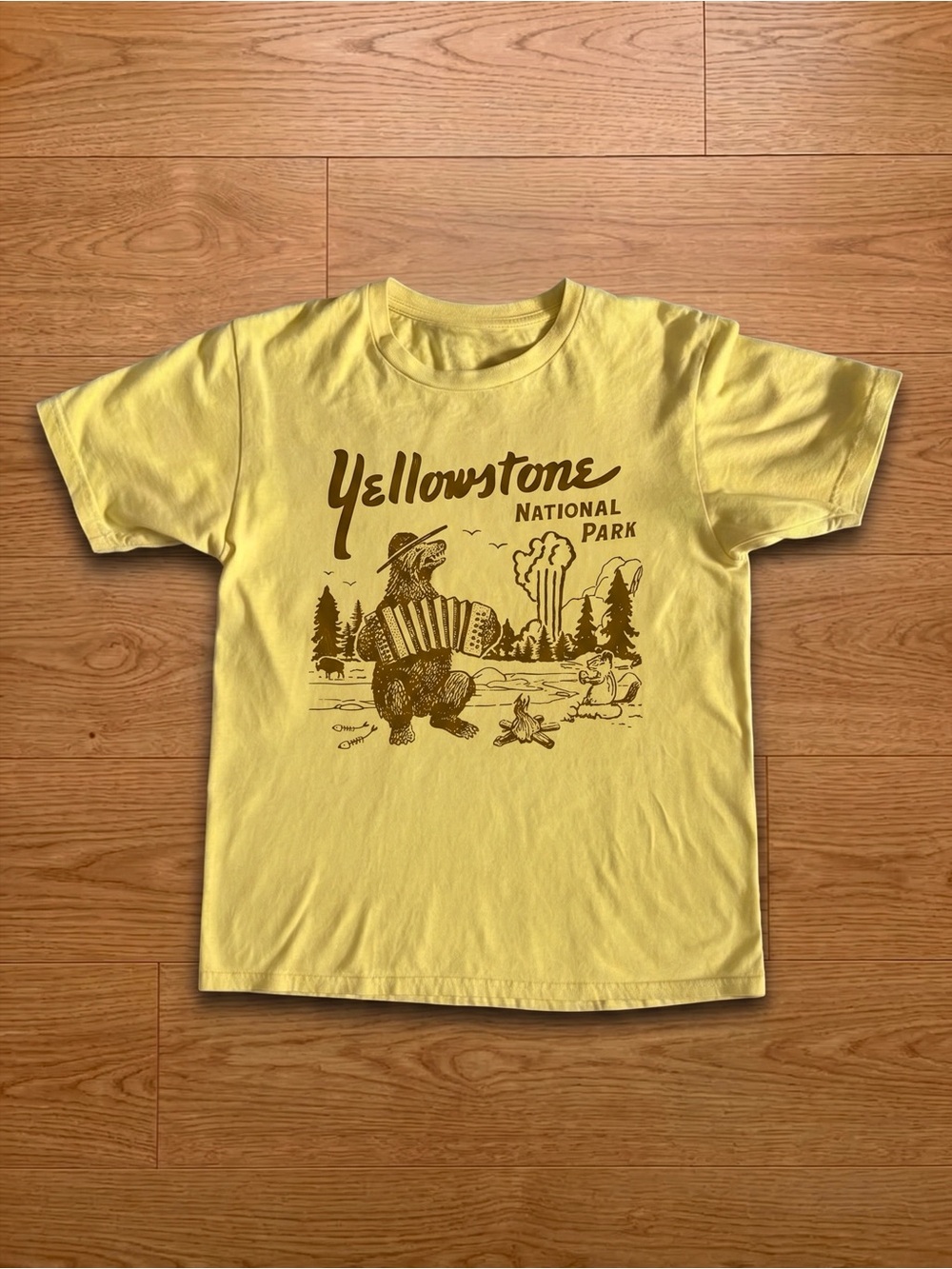 Yellowstone T Shirt Funny T Shirt National Park Camping Hiking Retro Mens Womens